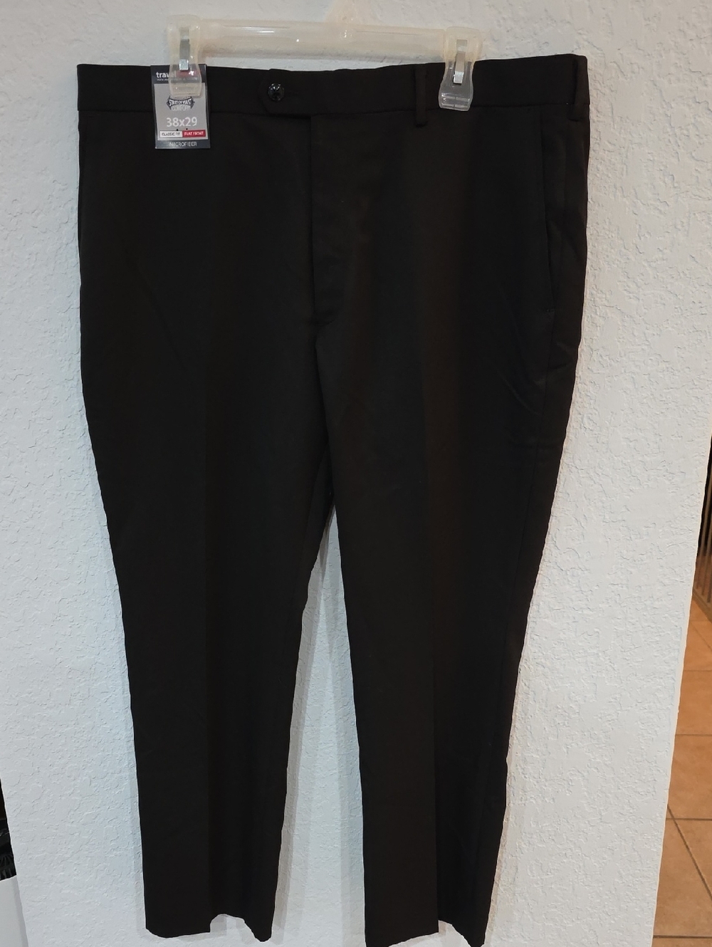 TravelSmart Black Microfiber Pants Size 38x29